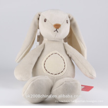 custom stuffed rabbit pattern long ears plush white rabbit toy